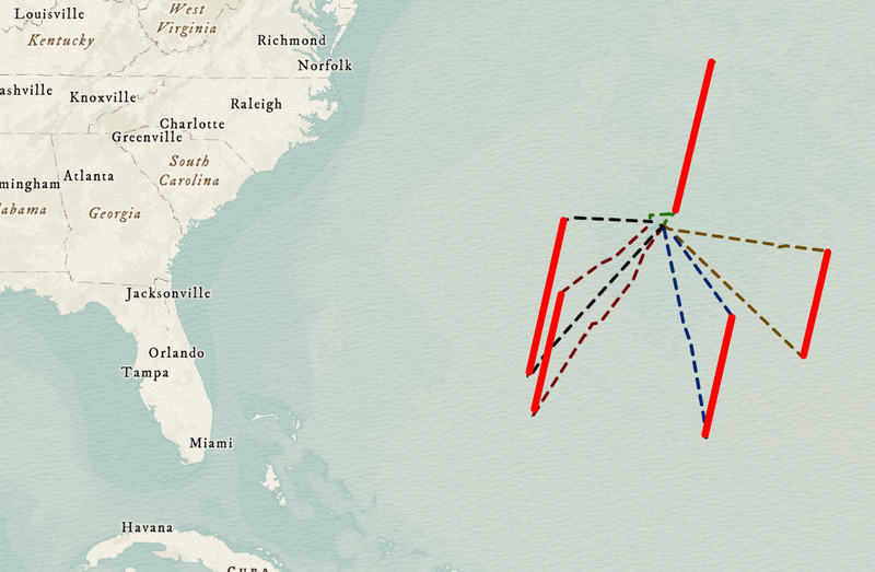 CALIPSO-NVF Flight Paths